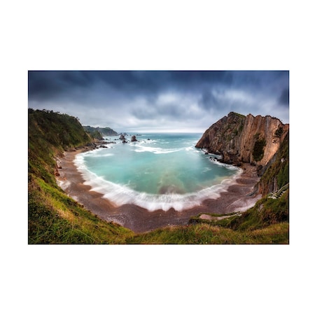 Trademark Fine Art Rodrigo Nunez Buj 'The Wink Of The Sea To The Camino De Santiago' Canvas Art, 16x24 1X14731-C1624GG